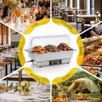 Electric Chafing Dishes for Buffet 9.5QT 1/3 Size Chafing Dish, alternate view 6