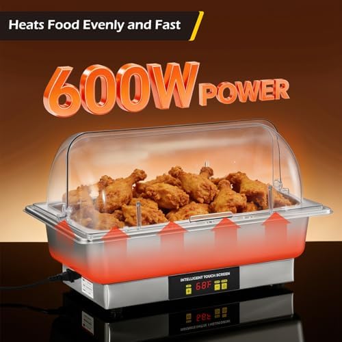 Electric Chafing Dishes for Buffet, 9.5QT Full Size & Half Size, alternate view 4