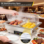 Electric Chafing Dishes for Buffet, 9.5QT Full Size & Half Size, alternate view 5
