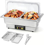 Electric Chafing Dishes for Buffet 9.5QT Half Size Chafing Dish