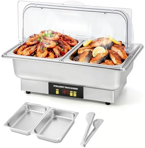 Electric Chafing Dishes for Buffet 9.5QT Half Size Chafing Dish
