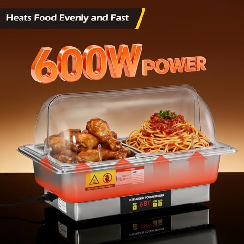 Electric Chafing Dishes for Buffet 9.5QT Half Size Chafing Dish, alternate view 3