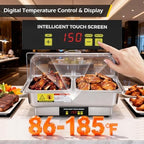 Electric Chafing Dishes for Buffet 9.5QT Half Size Chafing Dish, alternate view 4