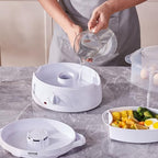 Electric Food Steamer, 7.4Qt Electric Vegetable Steamer with 2-Tier Stackable Trays, Food-Grade Food Steamer for, alternate