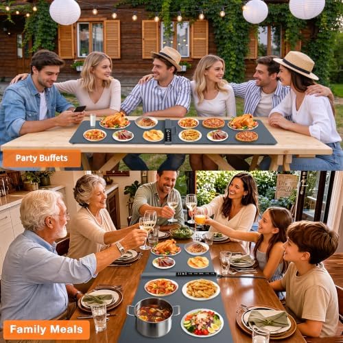 Electric Warming Mat for Food Extra Large Heating Warmer Mat Tray, alternate view 7