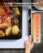 Electric Warming Mat for Food, Roll-Up Silicone Heating Pad with 7 Adjustable Tempmaster Levels, Foldable, alternate view 2