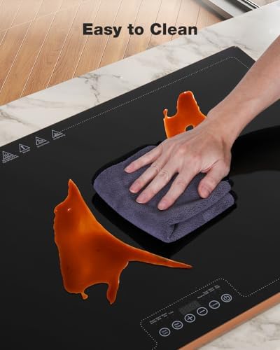 Electric Warming Tray (32''×18''), Temperature Control Food Warmers for Buffets Party with Touch-Sensitive, alternate view 5