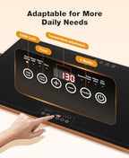 Electric Warming Tray (32''×18''), Temperature Control Food Warmers for Buffets Party with Touch-Sensitive, alternate view 6