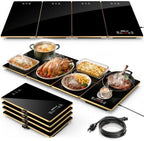 Electric Warming Tray, 4-in-1 Food Warmers for Parties Buffet