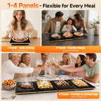 Electric Warming Tray, 4-in-1 Food Warmers for Parties Buffet, alternate view 2
