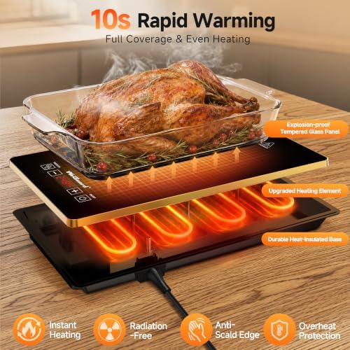 Electric Warming Tray, 4-in-1 Food Warmers for Parties Buffet, alternate view 3