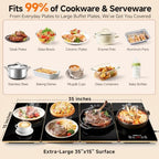 Electric Warming Tray, 4-in-1 Food Warmers for Parties Buffet, alternate view 5