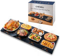 Electric Warming Tray, 48" × 16" Food Warmer for Parties Buffet