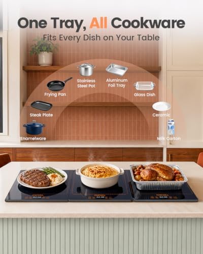 Electric Warming Tray, 48" × 16" Food Warmer for Parties Buffet, alternate view 6