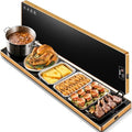 Electric Warming Tray, Extralong 59"x12", Tempered Glass Warming Mat for Food