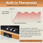 Electric Warming Tray, Extralong 59"x12", Tempered Glass Warming Mat for Food, alternate view 5