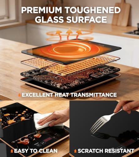 Electric Warming Tray Fast Heating, 4-in-1 Food Warmer for Buffets, alternate view 5