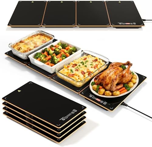 Electric Warming Trays for Buffets Party - 35 x 15 inches Food Warmers with Precise Temperature Control