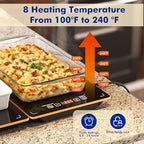 Electric Warming Trays for Buffets Party - 35 x 15 inches Food Warmers with Precise Temperature Control, alternate view 3