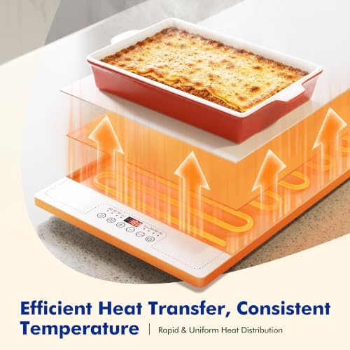 Electric Warming Trays for Buffets Party - 40x14 Inch Food Warmers, Buffet Servers and Warmers - Extra Large Hot, alternate
