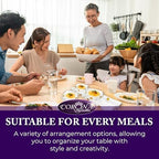 Elegant Glass Square Bowls Set with Matching Rectangular Tray - 3-Piece Decorative Glass Centerpiece with Gold, alternate