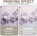 Elegant Purple Flower Wall Backdrop 10x8ft Vinyl Wedding Backdrop Classic Gypsum Wall Pattern Decor Interior, alternate view