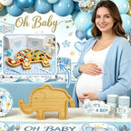Elephant Charcuterie Board Safari Birthday Baby Shower Decorations Platter in Elephant, alternate view 4