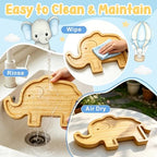 Elephant Charcuterie Board Safari Birthday Baby Shower Decorations Platter in Elephant, alternate view 6