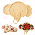 Elephant Party Decorations Wooden Elephant Charcuterie Board, Safari Serving Tray for Baby Shower, Gender
