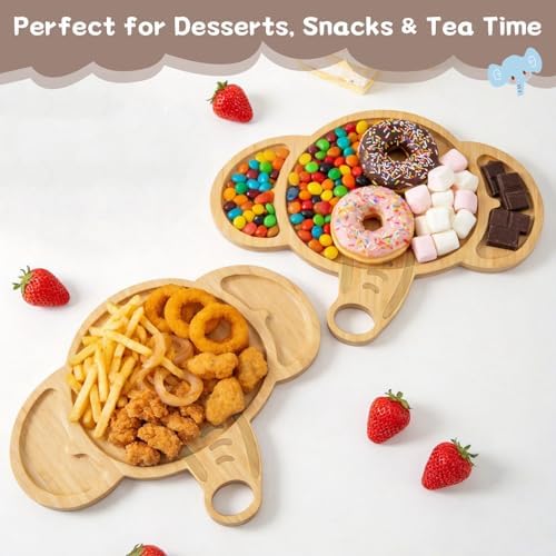 Elephant Party Decorations Wooden Elephant Charcuterie Board, Safari Serving Tray for Baby Shower, Gender, alternate view 2