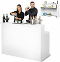 Elite Heavy-Duty Portable Bar Table - White or Black