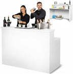 Elite Heavy-Duty Portable Bar Table - White or Black