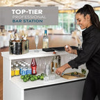 Elite Heavy-Duty Portable Bar Table - White or Black, alternate view 3