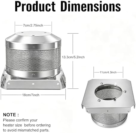 Emitter Screen Replacement for Patio Glass Tube Propane Heater Top, alternate view 2