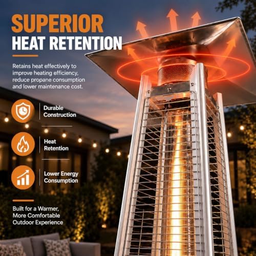 Emitter Screen Replacement for Patio Glass Tube Propane Heater Top, alternate view 6