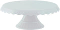Essential Round Cake Stand - White Plastic Dessert Display for Birthday, Wedding & Party - Cupcake Holder, Candy