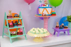 Essential Round Cake Stand - White Plastic Dessert Display for Birthday, Wedding & Party - Cupcake Holder, Candy, alternate