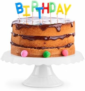 Essential Round Cake Stand - White Plastic Dessert Display for Birthday, Wedding & Party - Cupcake Holder, Candy, alternate