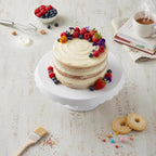 Essential Round Cake Stand - White Plastic Dessert Display for Birthday, Wedding & Party - Cupcake Holder, Candy, alternate