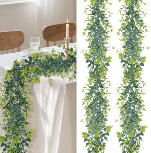 Eucalyptus Garland - 2 Pcs Artificial Greenery Garland