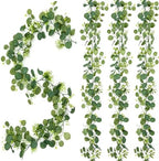 Eucalyptus Garland 4 Pack, 5.9 Ft Faux Greenery for Weddings, alternate view 3