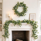 Eucalyptus Garland 4 Pack, 5.9 Ft Faux Greenery for Weddings, alternate view 4