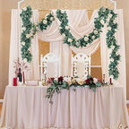 Eucalyptus Garland Artificial Greenery Vines with Roses, alternate view 6