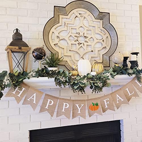 Eucalyptus Garland Artificial Greenery Vines with White Buds, alternate view 4