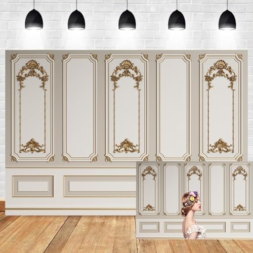European Style Vintage Room Inside Backdrop 10x6.5ft in 10x6.5ft