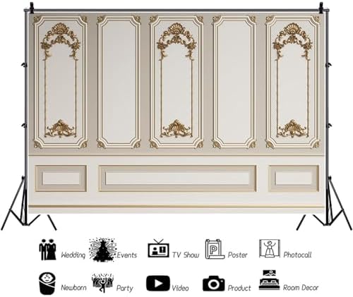 European Style Vintage Room Inside Backdrop 5x3ft in 5x3ft, alternate view 3