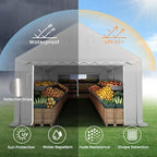 Event Tent 13x26ft, Large Commercial Canopy Portable Storage Shed in 13x26ft, alternate view 3