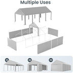 Event Tent 13x26ft, Large Commercial Canopy Portable Storage Shed in 13x26ft, alternate view 7
