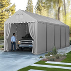 Event Tent 13x32ft, Large Commercial Canopy Portable Storage Shed in 13x32ft