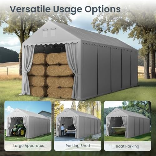Event Tent 13x32ft, Large Commercial Canopy Portable Storage Shed in 13x32ft, alternate view 6